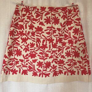 Boden Embroadered Holiday A-line Party Skirt size